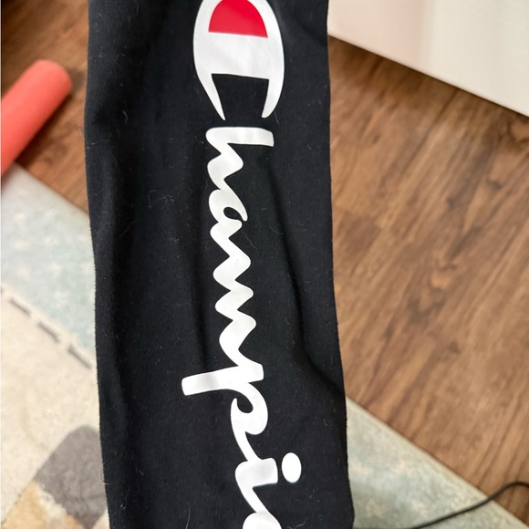 Women’s Champion Cotton Black High waisted‎ Logo Leggings Size Small NWOT - Picture 3 of 6